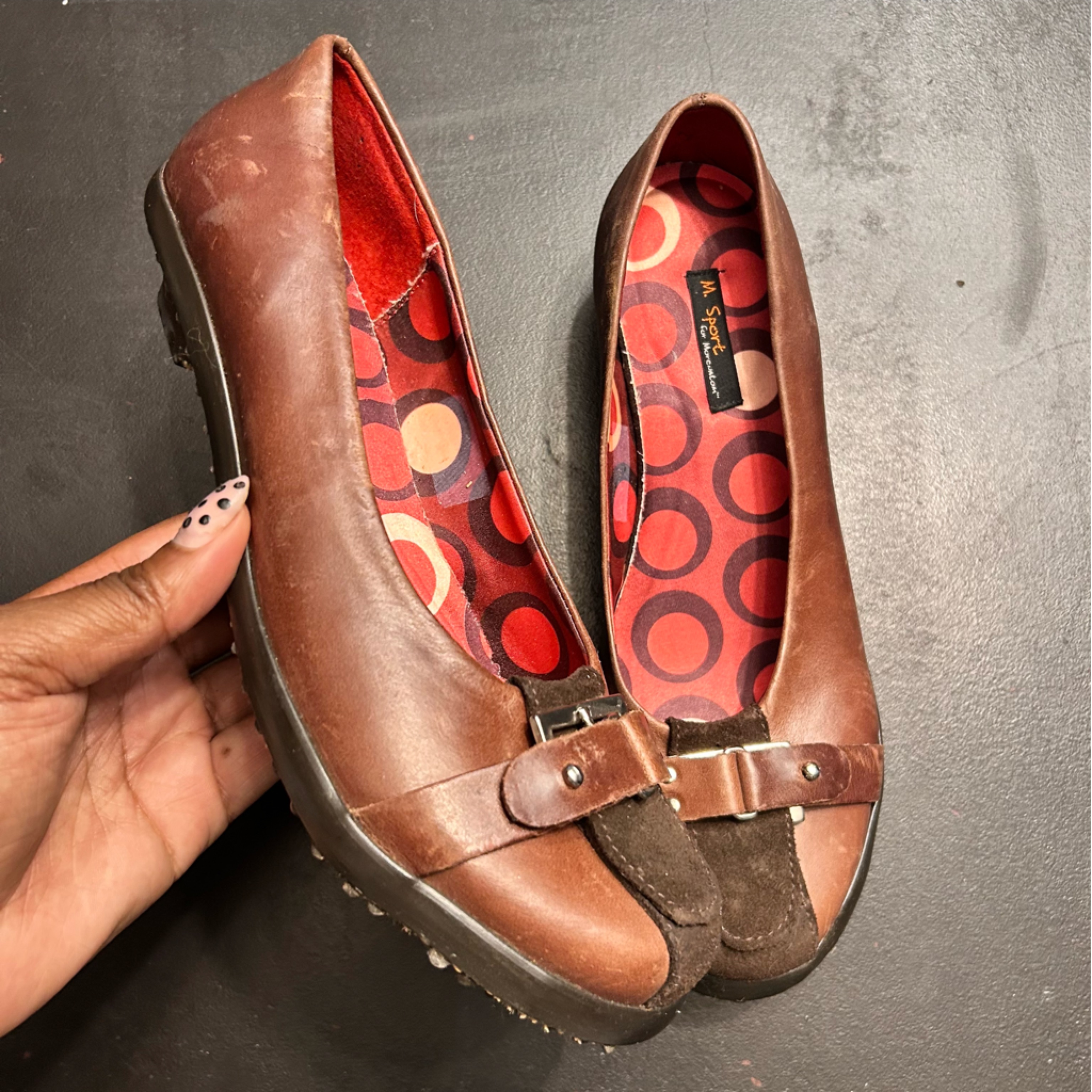 Vtg M By Morenatom Leather Ballet Flats